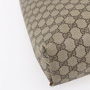 GUCCI GG Supreme Web Sherry Line Tote Bag PVC Beige Gold 39 02 003 Auth BA8453-13