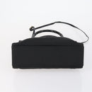 GUCCI GG Canvas Bamboo Tote Bag Nylon 2way Black Silver 002 1016 Auth BA8455-11