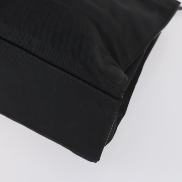 GUCCI GG Canvas Bamboo Tote Bag Nylon 2way Black Silver 002 1016 Auth BA8455