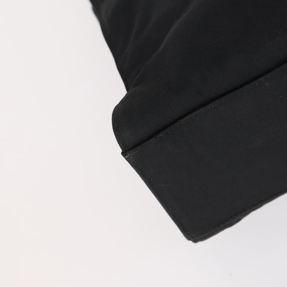 GUCCI GG Canvas Bamboo Tote Bag Nylon 2way Black Silver 002 1016 Auth BA8455