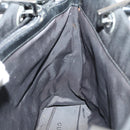 GUCCI GG Canvas Bamboo Tote Bag Nylon 2way Black Silver 002 1016 Auth BA8455-19