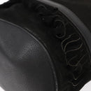 GUCCI Shoulder Bag Suede Leather Black Gold Auth BA8456-11