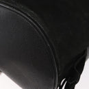 GUCCI Shoulder Bag Suede Leather Black Gold Auth BA8456-13