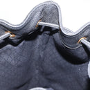 GUCCI Shoulder Bag Suede Leather Black Gold Auth BA8456-18