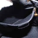 GUCCI Shoulder Bag Suede Leather Black Gold Auth BA8456-21