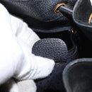 GUCCI Shoulder Bag Suede Leather Black Gold Auth BA8456-22