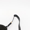 GUCCI Shoulder Bag Suede Leather Black Gold Auth BA8456-8