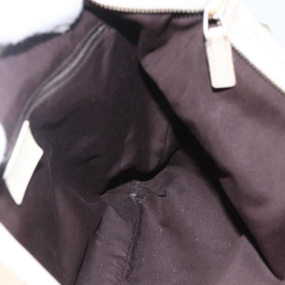 GUCCI GG Canvas Abbey Shoulder Bag Beige Gold 131326 Auth BA8457