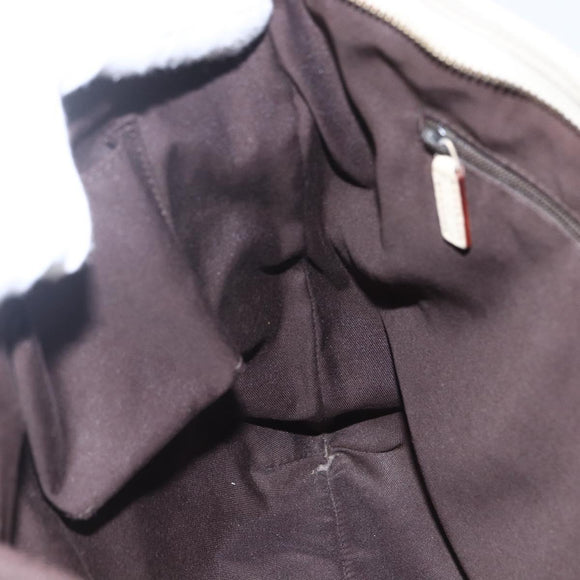 GUCCI GG Canvas Abbey Shoulder Bag Beige Gold 131326 Auth BA8457