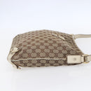 GUCCI GG Canvas Abbey Shoulder Bag Beige Gold 131326 Auth BA8457-4