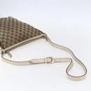 GUCCI GG Canvas Abbey Shoulder Bag Beige Gold 131326 Auth BA8457-9