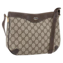 GUCCI GG Supreme Shoulder Bag PVC Beige Gold 32 02 022 Auth BA8458-1