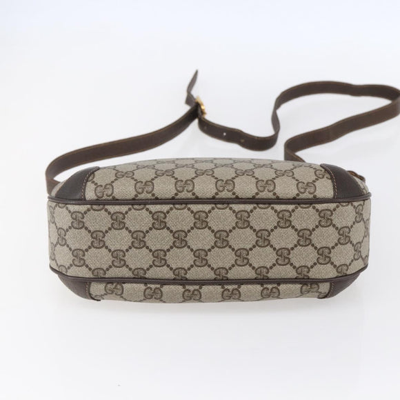 GUCCI GG Supreme Shoulder Bag PVC Beige Gold 32 02 022 Auth BA8458