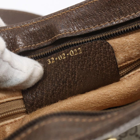 GUCCI GG Supreme Shoulder Bag PVC Beige Gold 32 02 022 Auth BA8458