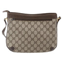 GUCCI GG Supreme Shoulder Bag PVC Beige Gold 32 02 022 Auth BA8458-3