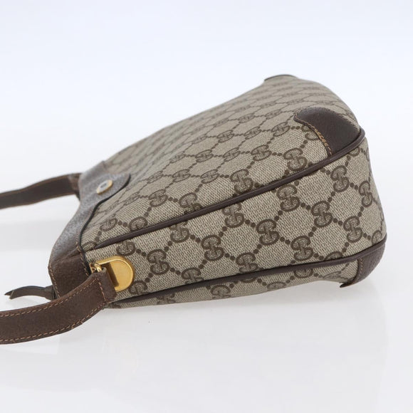 GUCCI GG Supreme Shoulder Bag PVC Beige Gold 32 02 022 Auth BA8458