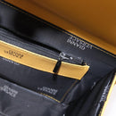 Gianni Versace Sunburst Hand Bag Leather Yellow Gold Auth BA8459-21