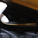 Gianni Versace Sunburst Hand Bag Leather Yellow Gold Auth BA8459-22