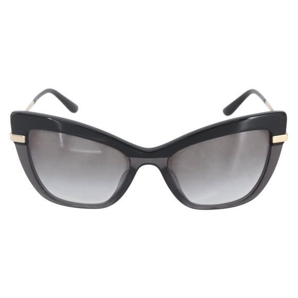 DOLCE&GABBANA Sunglasses plastic Black Auth BA8460