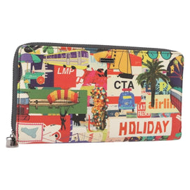 DOLCE&GABBANA Long Wallet Leather Multicolor Auth BA8461