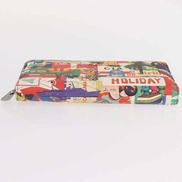 DOLCE&GABBANA Long Wallet Leather Multicolor Auth BA8461