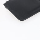 Salvatore Ferragamo Vala Card Case Leather Black Gold Auth BA8463-11