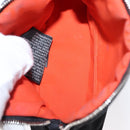 HERMES Bolide Pouch Mini Mini Pouch Canvas Black Gold Auth BA8465-10