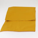 HERMES Clutch Bag Canvas Yellow Auth BA8466-13