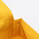 HERMES Clutch Bag Canvas Yellow Auth BA8466-16