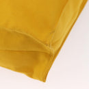 HERMES Clutch Bag Canvas Yellow Auth BA8466-9