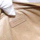 Jimmy Choo Studs Pouch Leather Gold Auth BA8467-13