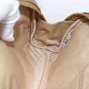 Jimmy Choo Studs Pouch Leather Gold Auth BA8467-16