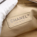 CHANEL Paris Biarritz Pouch Leather Gold CC Auth BA8468-10