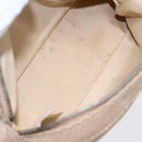 CHANEL Paris Biarritz Pouch Leather Gold CC Auth BA8468-11