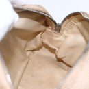 CHANEL Paris Biarritz Pouch Leather Gold CC Auth BA8468-16