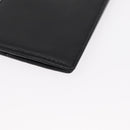 SAINT LAURENT Bill Clip Wallet Leather Black Silver Auth BA8469-10