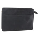 LOUIS VUITTON Epi Pochette Homme Clutch Bag Black M52522 LV Auth BA8471-1