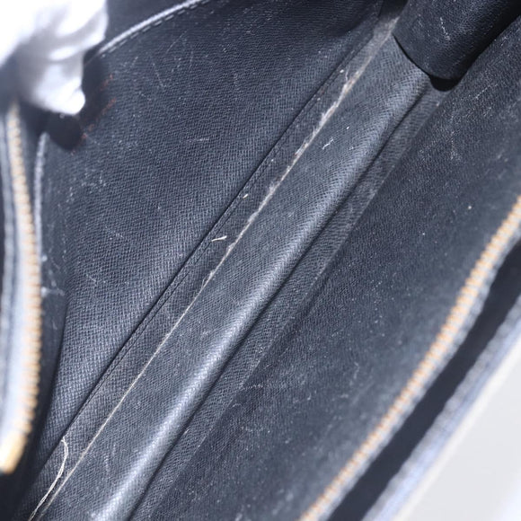 LOUIS VUITTON Epi Pochette Homme Clutch Bag Black M52522 LV Auth BA8471