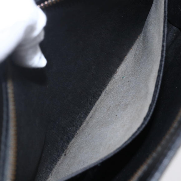 LOUIS VUITTON Epi Pochette Homme Clutch Bag Black M52522 LV Auth BA8471