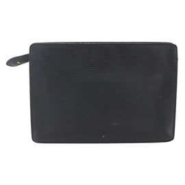 LOUIS VUITTON Epi Pochette Homme Clutch Bag Black M52522 LV Auth BA8471 - 0