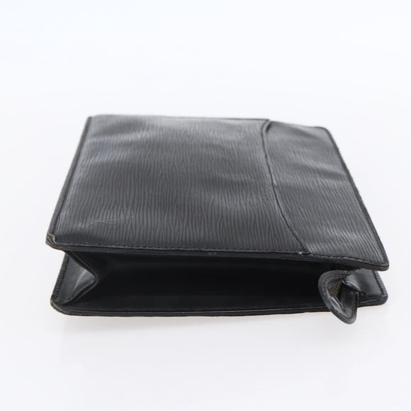 LOUIS VUITTON Epi Pochette Homme Clutch Bag Black M52522 LV Auth BA8471
