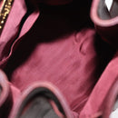 CARTIER Must Line Shoulder Bag Leather Bordeaux Gold Auth BA8472-16