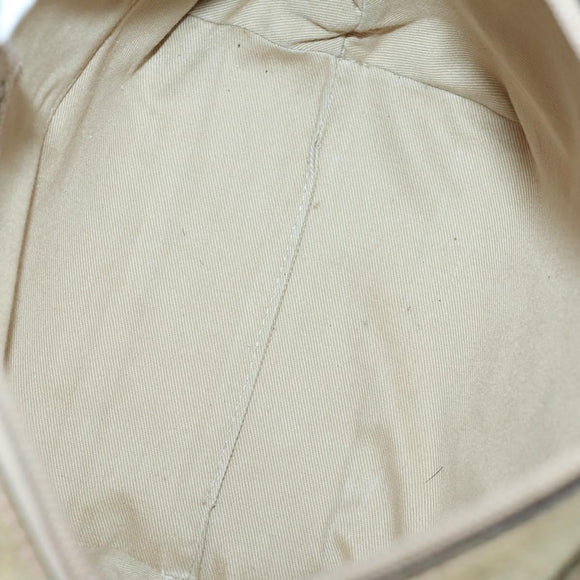 BURBERRY Jimmy Choo Shoulder Bag Nylon Leather 2 Set Beige Ivory Auth BA8473