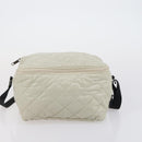 BURBERRY Jimmy Choo Shoulder Bag Nylon Leather 2 Set Beige Ivory Auth BA8473-12