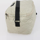 BURBERRY Jimmy Choo Shoulder Bag Nylon Leather 2 Set Beige Ivory Auth BA8473-13