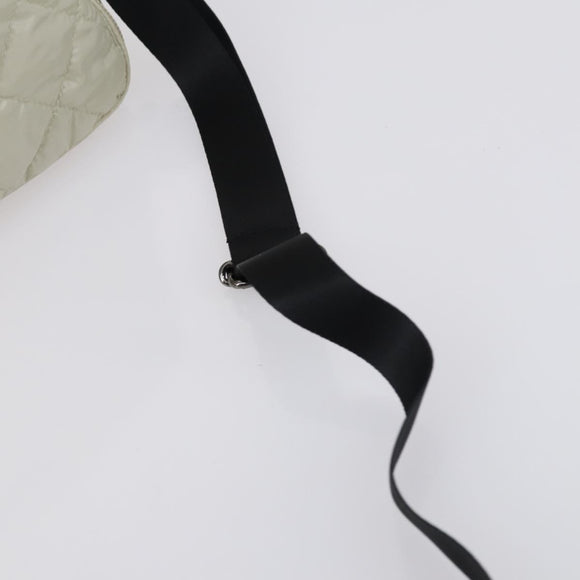 BURBERRY Jimmy Choo Shoulder Bag Nylon Leather 2 Set Beige Ivory Auth BA8473