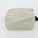 BURBERRY Jimmy Choo Shoulder Bag Nylon Leather 2 Set Beige Ivory Auth BA8473-16