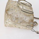 BURBERRY Jimmy Choo Shoulder Bag Nylon Leather 2 Set Beige Ivory Auth BA8473-4