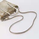 BURBERRY Jimmy Choo Shoulder Bag Nylon Leather 2 Set Beige Ivory Auth BA8473-5