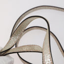 BURBERRY Jimmy Choo Shoulder Bag Nylon Leather 2 Set Beige Ivory Auth BA8473-7